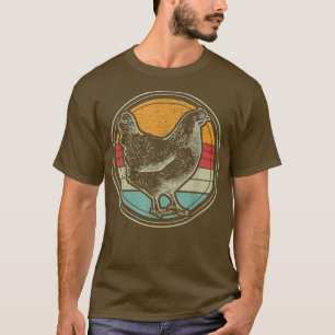 Retro Style Chicken Lover Funny Farmer Vintage Far T-Shirt