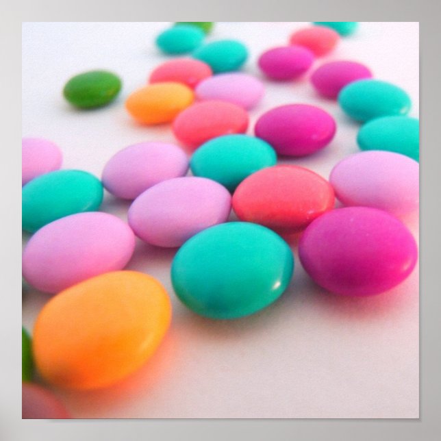 RETRO STYLE CHOCOLATE CANDY POSTER 12 x 12 (Front)