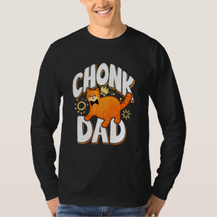 Retro Style Chonk Dad Cat T-Shirt
