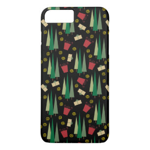 Retro Style Christmas Tree and Gifts Pattern Case-Mate iPhone Case
