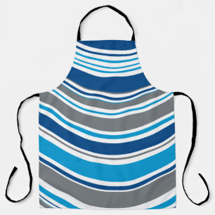 Retro style colours Waves Apron