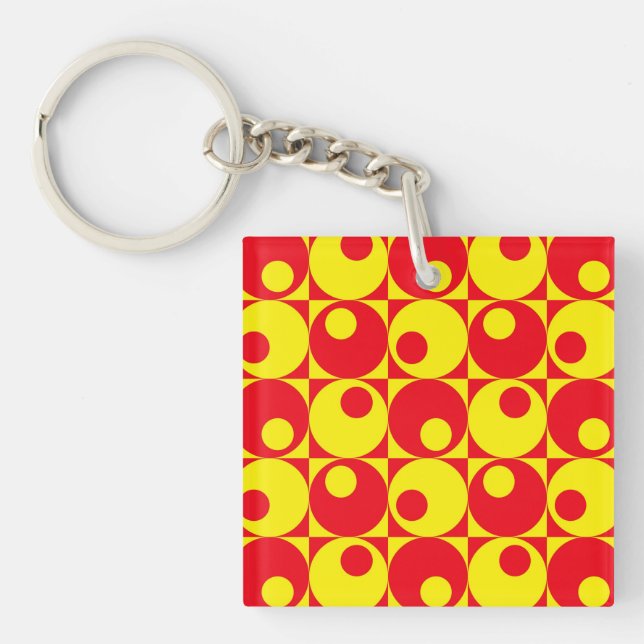 Retro style design key ring (Front)