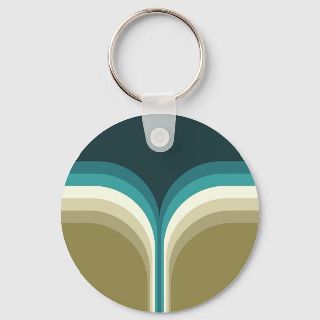 Retro style double arch decoration key ring (Front)