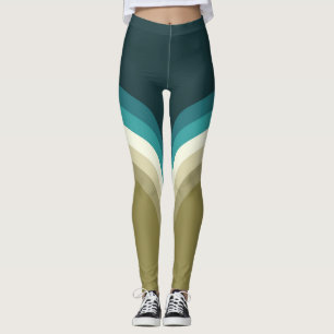Retro style double arch decoration leggings