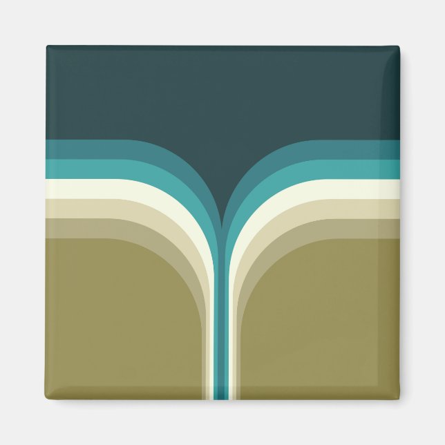 Retro style double arch decoration magnet (Front)