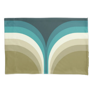 Retro style double arch decoration pillowcase