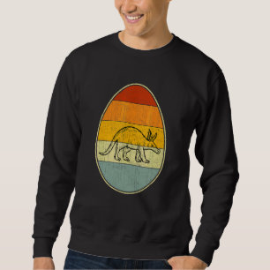 Retro Style Easter Egg Graphic Funny Easter Day Aa Sweatshirt