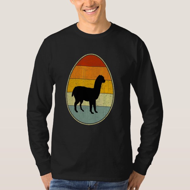 Retro Style Easter Egg Graphic Funny Easter Day Al T-Shirt (Front)