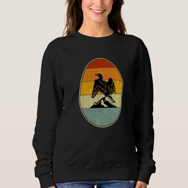 Retro Style Easter Egg Graphic Funny Easter Day Co Sweatshirt (Front)