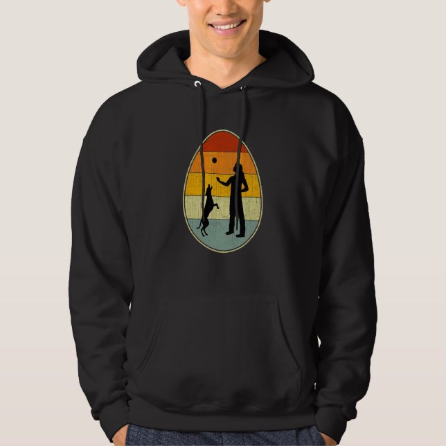 Retro Style Easter Egg Graphic Funny Easter Day Do Hoodie (Front)