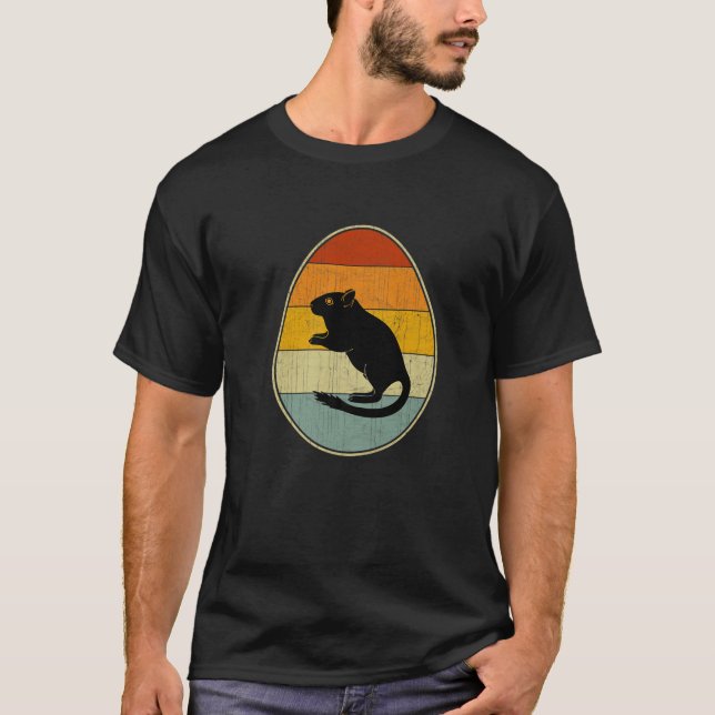 Retro Style Easter Egg Graphic Funny Easter Day Ge T-Shirt (Front)
