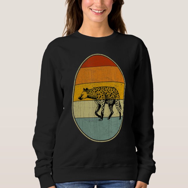 Retro Style Easter Egg Graphic Funny Easter Day Hy Sweatshirt (Front)