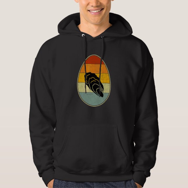 Retro Style Easter Egg Graphic Funny Easter Day Oy Hoodie (Front)