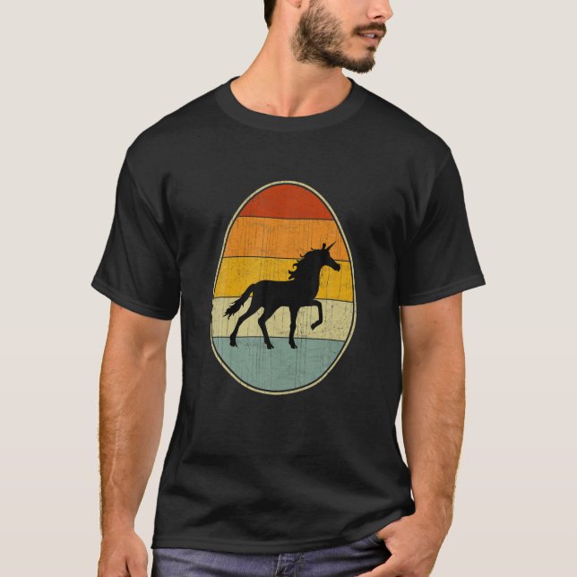 Retro Style Easter Egg Graphic Funny Easter Day Un T-Shirt (Front)
