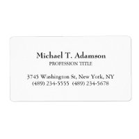 Retro Style Elegant Plain Simple White