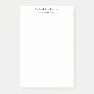 Retro Style Elegant Plain Simple White Post-it Notes