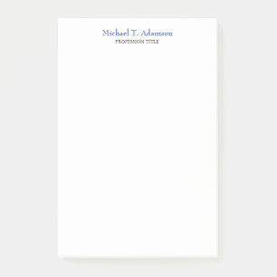 Retro Style Elegant Plain Simple White Post-it Notes