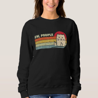 Retro Style Ew People Cat Cat Sweatshirt