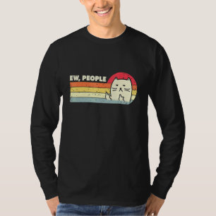 Retro Style Ew People Cat T-Shirt