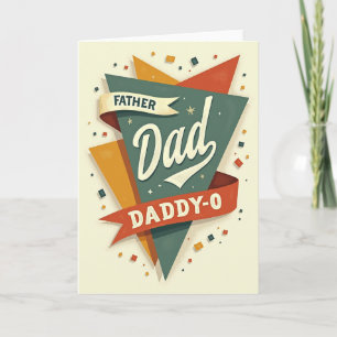 Retro Style Fathers Day Card