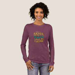 Retro style Grace and Faith design Tri-Blend Shirt