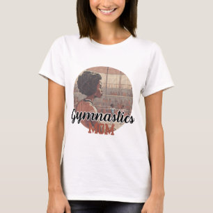 Retro Style Gymnastics Mum Tee 1