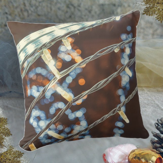Retro style holiday lights cushion (Creator Uploaded)