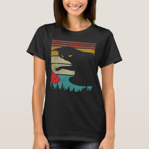 Retro Style I Do What I Want Black Cat Red Cup Cat T-Shirt