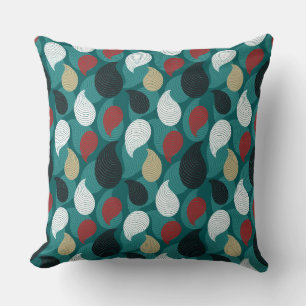 Retro Style in Attractive Swirl of Colours  Cushion