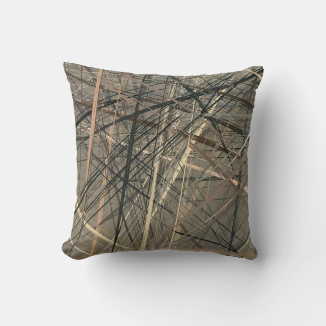 Retro style oil drawing. illustration. Texture pai Cushion (Front)