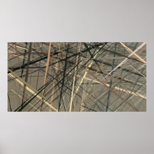 Retro style oil drawing. illustration. Texture pai Poster