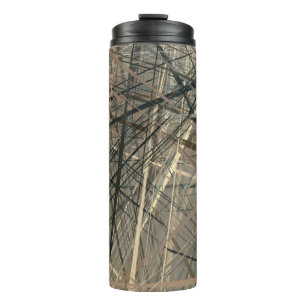 Retro style oil drawing. illustration. Texture pai Thermal Tumbler