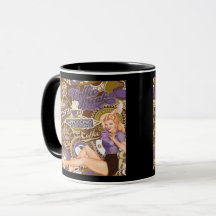 Retro Style Pinup Girl Coffee Break Collage