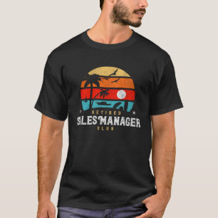 Retro Style Retirement Gag Idea Retired Sales Man T-Shirt