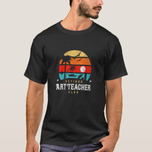 Retro Style Retirement Gag Idea  Retired Teacher T-Shirt