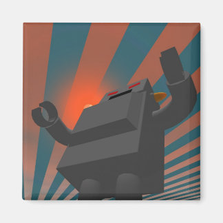 Retro Style Robot 4 Magnet