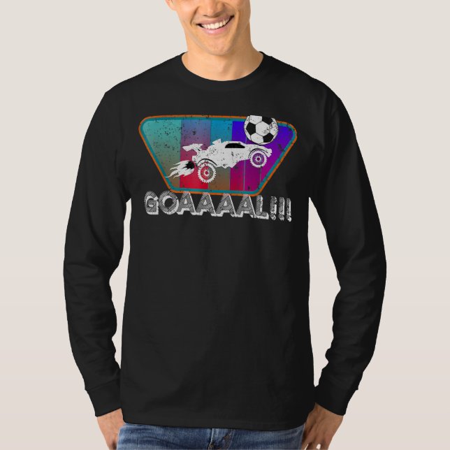 Retro Style Rocket Rc Soccer Car Funny Gamer T-Shirt (Front)