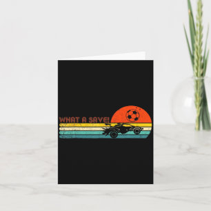 Retro Style Rocket Rc Soccer Car League Funny Game Card
