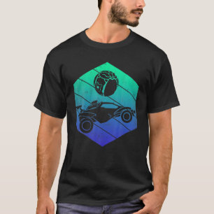 Retro Style Rocket RC Soccer Car League Funny Game T-Shirt