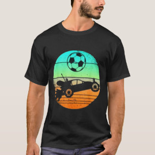 Retro Style Rocket Rc Soccer Car League Gamer Gift T-Shirt