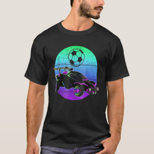 Retro Style Rocket Rc Soccer Car League Gamer T-Shirt
