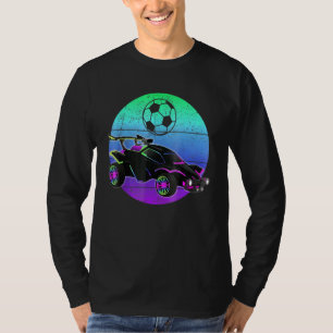 Retro Style Rocket Rc Soccer Car League Gamer T-Shirt