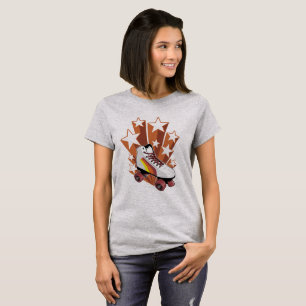 Retro style roller skate tee