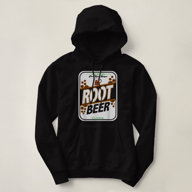 Retro Style ROOT BEER Costume  Hoodie (Design Front)