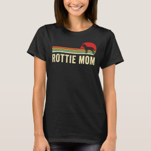 Retro Style Rottweiler Mum Dog Owner Pet Owner T-Shirt