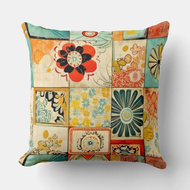 Retro Style Seamless Pillow (Front)