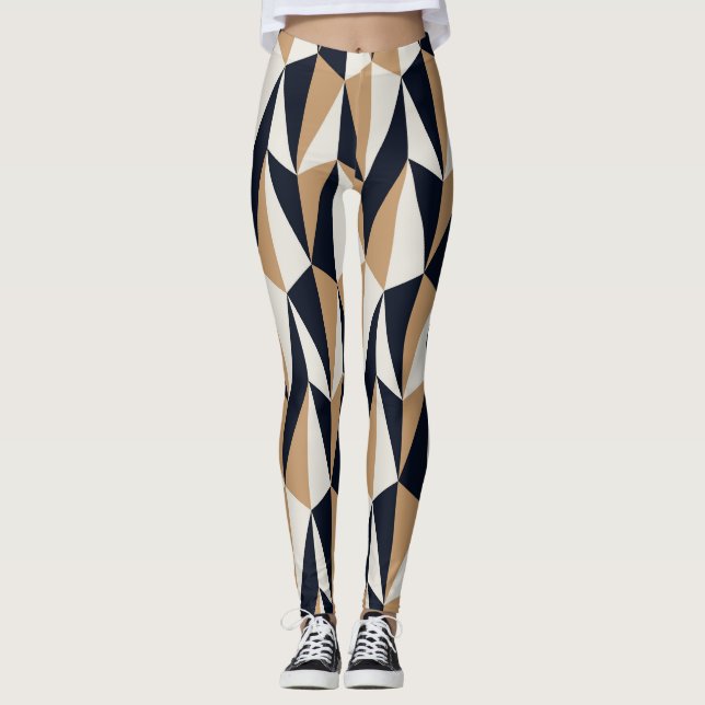 Retro Style: Seamless Vintage Pattern Leggings (Front)