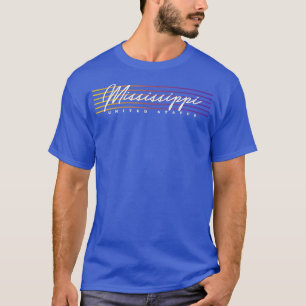 Retro Style State of Mississippi  T-Shirt