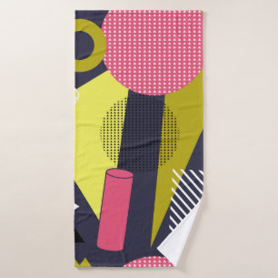 Retro style texture, pattern design. art,abstract, bath towel