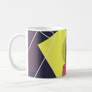 Retro style texture, pattern design. art,abstract, coffee mug